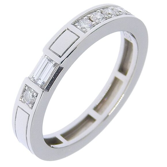 HARRY WINSTON Traffic accent band Ring Pt950Platinum/diamond #4.1(US Size) - Picture 3 of 9